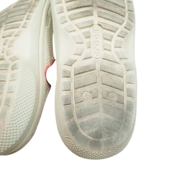 Crocs White Red‎ Blue Mario-Themed Jibbitz Charms Red Strap W8/M6 Unisex - Picture 7 of 14